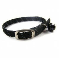 Black Elastiicated Softweave Collar by Ancol